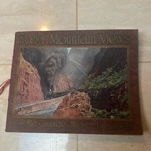 1917 Book of 24 Colored Rocky Mount Views: Denver & Rio Grande Wedtern Railroad